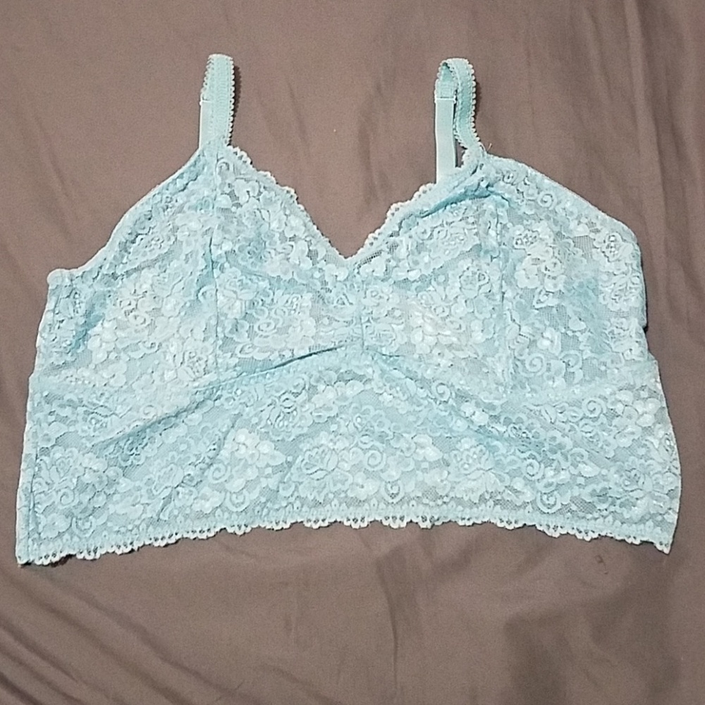 Blue lace bra from torrid